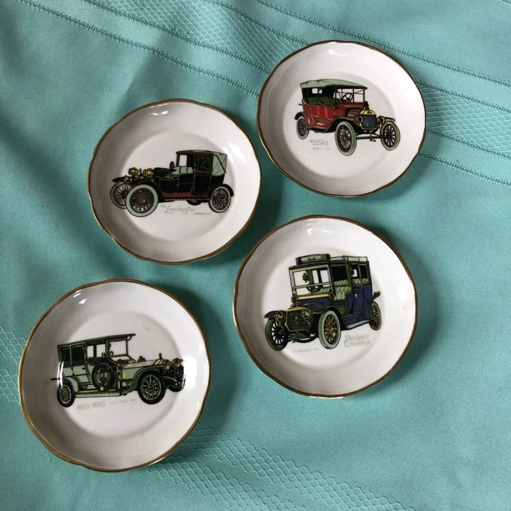 Lot of Four Vintage Canadian Made Mini Plates